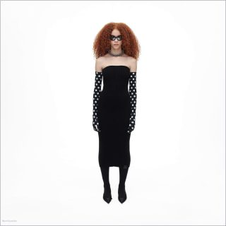 BLACK MARCDOWN/View All Marcdown/The Ribbed Knit Tube Dress