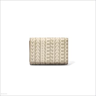 KHAKI MARCDOWN/View All Marcdown/The Monogram Medium Trifold Wallet