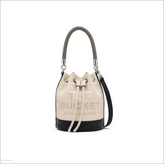 IVORY MULTI BAGS/Bucket Bags/The Colorblock Leather Bucket Bag