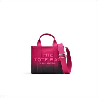 BLACK/HOT PINK BAGS/The Tote Bag/The Ombré Coated Canvas Small Tote Bag