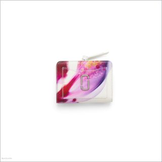 WHITE MULTI MARCDOWN/View All Marcdown/The Future Floral Utility Snapshot Mini Compact Wallet