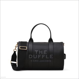 BLACK The Leather Large Duffle Bag