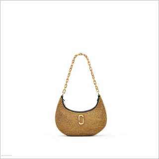 GOLD MARCDOWN/View All Marcdown/The Rhinestone Small Curve Bag