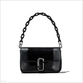 BLACK MARCDOWN/View All Marcdown/The Shadow Patent Leather J Marc Shoulder Bag