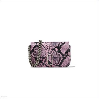 BLEACHED MAUVE MULTI MARCDOWN/View All Marcdown/The Snake-Embossed J Marc Mini Bag