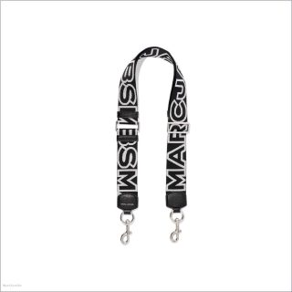 BLACK/SILVER ACCESSORIES/Straps/The Outline Logo Webbing Strap