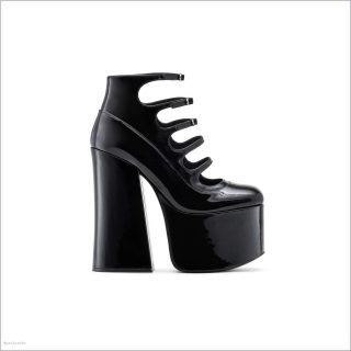 BLACK SHOES/View All Shoes/The Patent Leather Kiki Ankle Boot