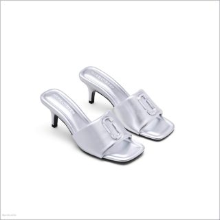 SILVER SHOES/Sandals/The Metallic J Marc Heeled Sandal