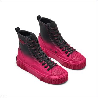 BLACK/HOT PINK SHOES/View All Shoes/The Ombré High Top Sneaker