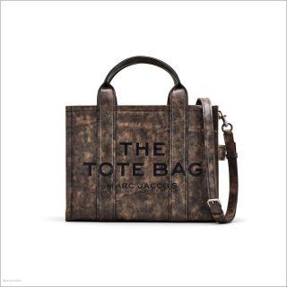 CAMEL BAGS/The Tote Bag/The Distressed Leather Medium Tote Bag