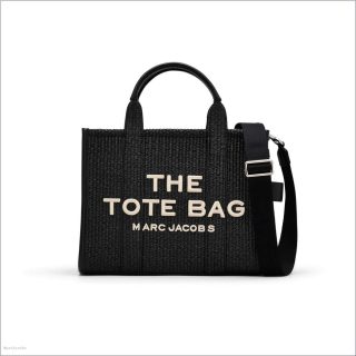 BLACK BAGS/The Tote Bag/The Woven Medium Tote Bag