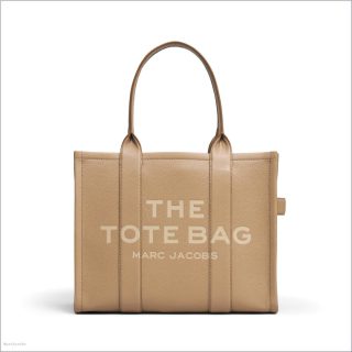 CAMEL BAGS/The Tote Bag/The Leather Large Tote Bag