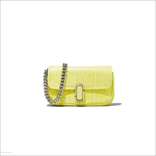 TENDER YELLOW MARCDOWN/View All Marcdown/The Croc-Embossed J Marc Mini Bag