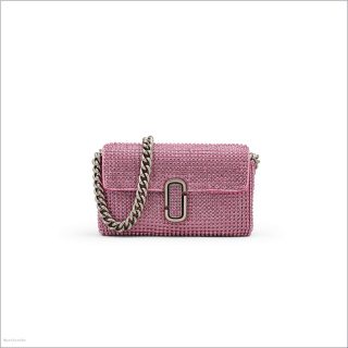 PETAL PINK MARCDOWN/View All Marcdown/The Rhinestone J Marc Mini Shoulder Bag