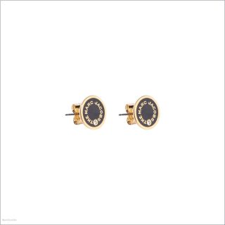 BLACK/GOLD Jewelry/Earrings/The Medallion Studs