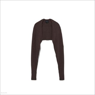 BROWN MARCDOWN/View All Marcdown/The Ribbed Bolero Cardigan